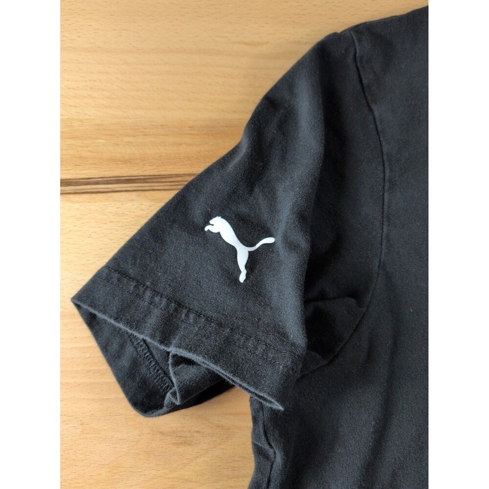 Puma Scuderia Ferrari T-Shirt Men's Small Black Short Sleeve Racing Logo - Picture 2 of 7